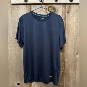 Tek Gear Dry Tek T-shirt in Dark Blue Black Size Large